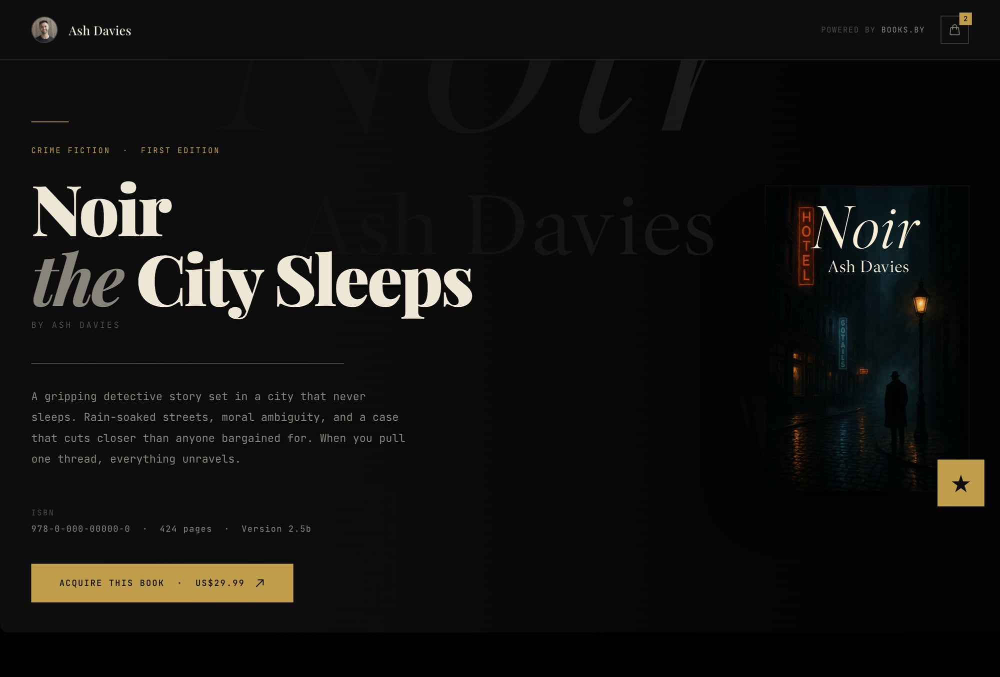 Noir storefront theme preview